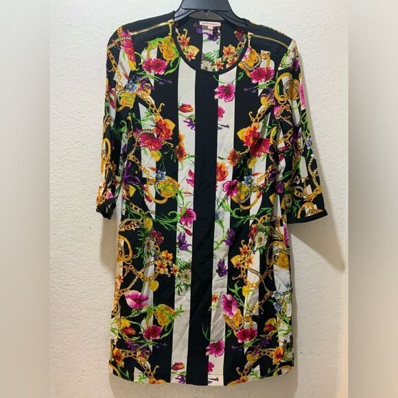 Juicy Couture Silk Dress With Floral Pattern size 4 - Picture 1 of 13